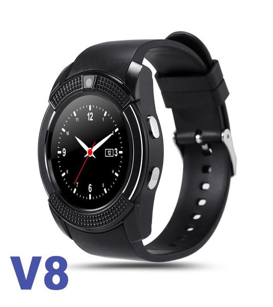 V8 Smart Watch Watchs Bristant Watch 03M Camera SIM -карта IPS HD Screen Screen Smart Wwatch для Android с розничной Box5620534