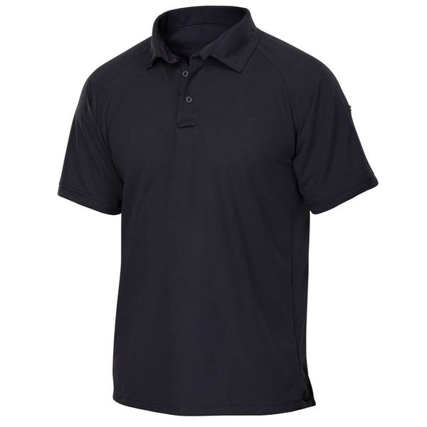 Camisa pólo tática masculina da Vertx, camiseta de manga curta, respirável, temperatura ajustável, adequada para a polícia, segura e solta encaixe