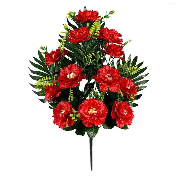 Dekorative Blumen künstliche Pfingstrose Dekorationen 5 Farben 12 Kopf Seidenblume Po Requent
