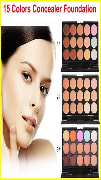 Professionelle 15 Farben Concealer Foundation Contour Face Cream Mini Make -up Palette Tool für Salon -Party Hochzeit DHL 1752962