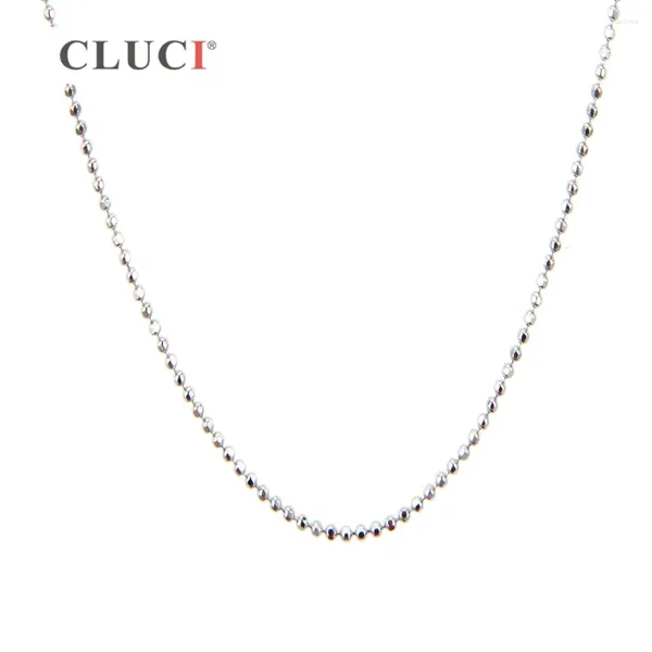 Correntes Cluci 3pcs Chain Chain 925 Sterling Silver Popcorn 16 polegadas 18 Jóias de moda SN023SB-1