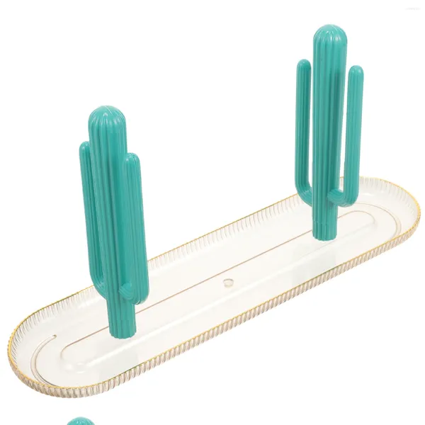 Accessori bottiglie di stoccaggio Accessori a forma di cactus a forma di bacchette con banco per le bacchette degli strumenti per la casa riutilizzabile