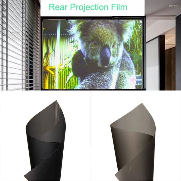 Fensteraufkleber Sunice 3D Holographic Screen Film Projektion Heck selbstklebbares Haus im Freien Film Video für Projektor Theatre