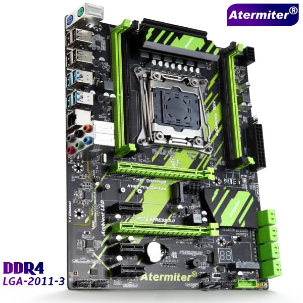 Motherboards Atermiter X99 D4 LGA2011V3 Professioneller 4 Kanal DDR4 Desktop Computer -Motherboard -Modul LGA20113 PCIE NVME M.2 SSD Support