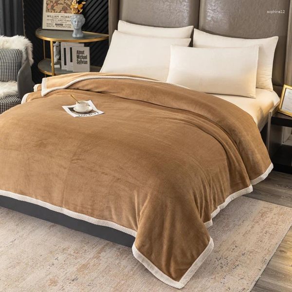 Coperte morbide calde asciugamano coperta asciugamano inverno divano peluche up nava