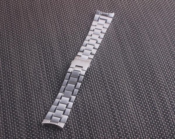 Banda da orologio in acciaio inossidabile in acciaio inossidabile solido in argento da 20 mm per adattamenti Carrera Caliber 18871188597