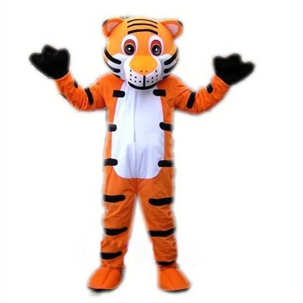 2024 Halloween Orange Tiger Maskottchen Kostüm benutzerdefinierte ausgefallene Kostüm Anime Maskottchen Thema Kostüm Carnival Costum