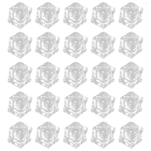 Vasen 50pcs Clear Cubes 08 Quadratmeter -Display für Home Decoration Hochzeit Herzstück Vase -Füllstoffe