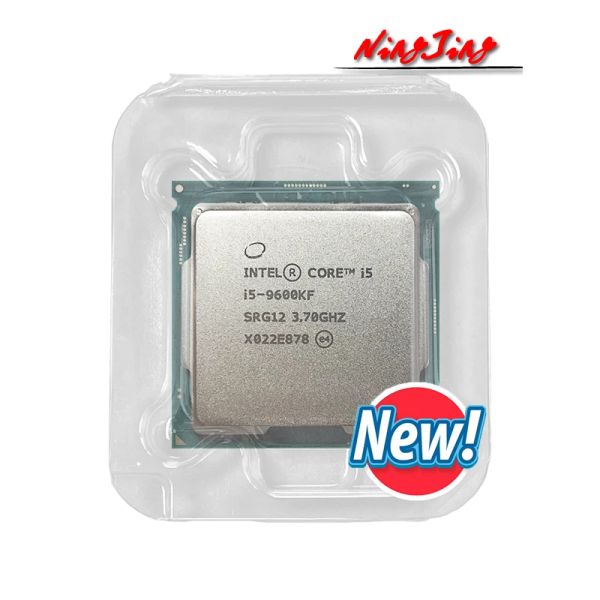 CPUS Intel Core i59600kf Novo I5 9600kf 3,7 GHz Sixcore Sixthread CPU Processador 9m 95W LGA 1151 Novo, mas sem ventilador