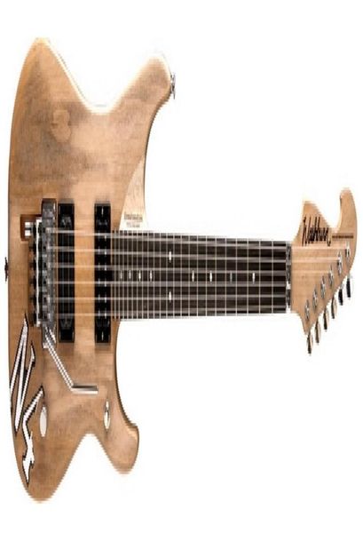 Burn n4 Nuno Betancourt guitarra de guitarra natural do corpo bordo de bordo floyd rosa tremolo de abalone ponto de abalona incrustações Chrome hardw1678976
