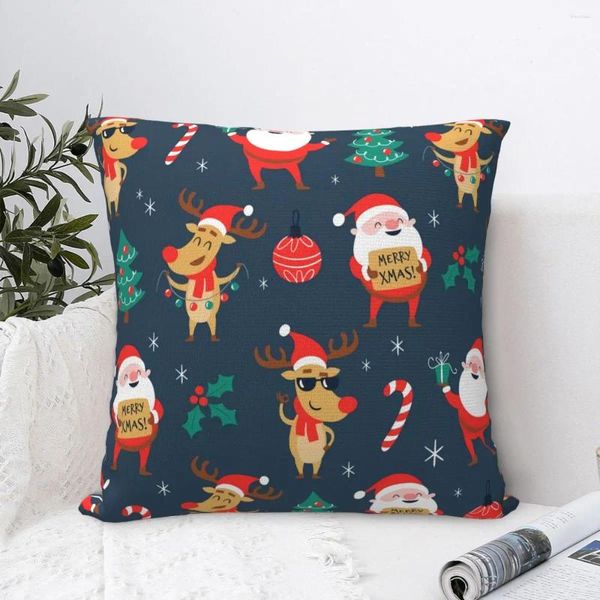 Pillow Happy Throw Case Dekor Frohe Weihnachten Tag Jahr