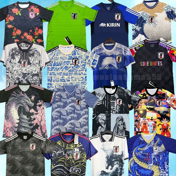 Giappone 23 24 Maglie da calcio Casa Tsubasa 2023 2024 World Atom Cup giapponese Shirt da calcio giapponese Honda Kagawa Okazaki uomini che allenano il portiere delle magliette