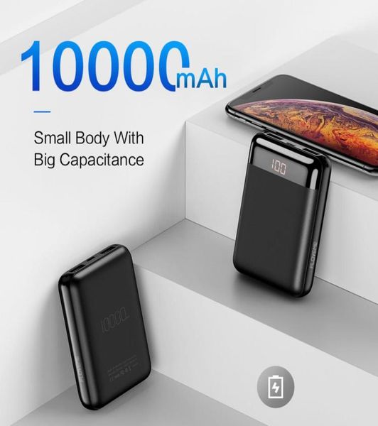 Power Bank 10000MAH PowerBank для Xiaomi MI Внешнее батарея мобильный портативный зарядный заряд