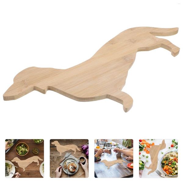 Placas Dachshund Dinner Plate Cheese Boards Charcuterie Wooden Bandeys Servindo Plates Grandes Bonito personalizado