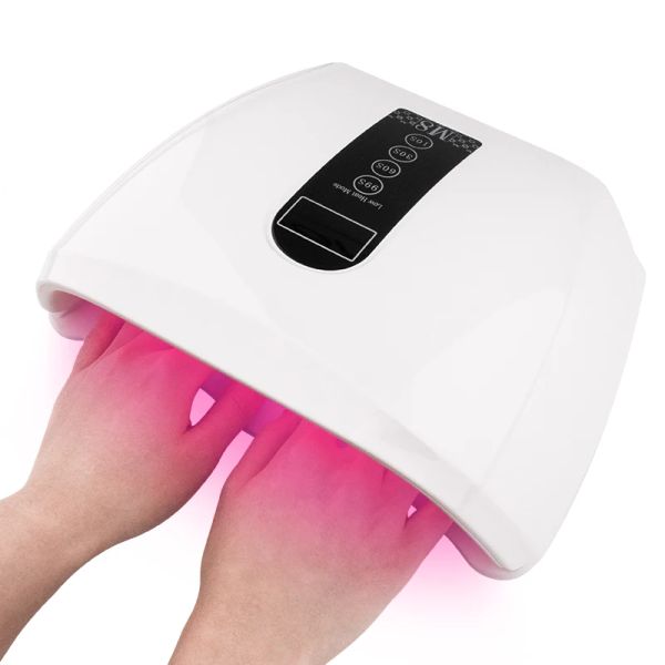 Kits Novo estilo 96w Lâmpada UV de secagem rápida para pregos esmalte gel Lâmpada de cura Care Red Luz de luz Lâmpada de unha Sensor automático Ferramenta de manicure