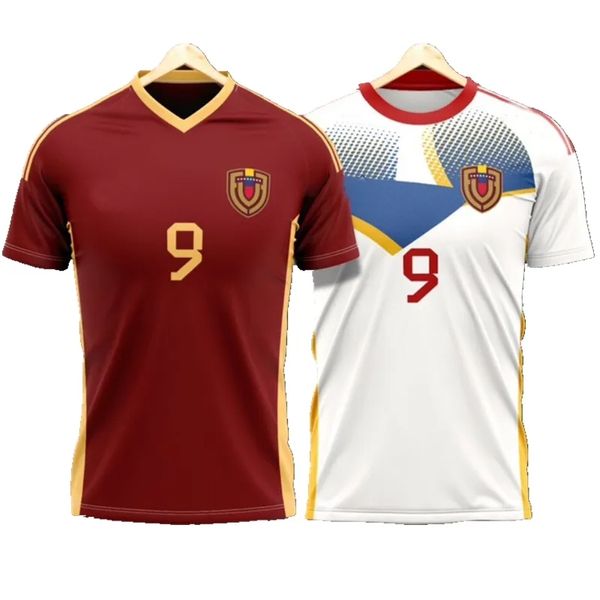 2024 2025 Venezuela Soccer Trikots Nationalmannschaft Soteldo Sosa Rincon Cordova Casseres Bello Ja.Martinez Rondon Gonzalez 23 24 25 Fußballmänner Kids Shirt 4xl