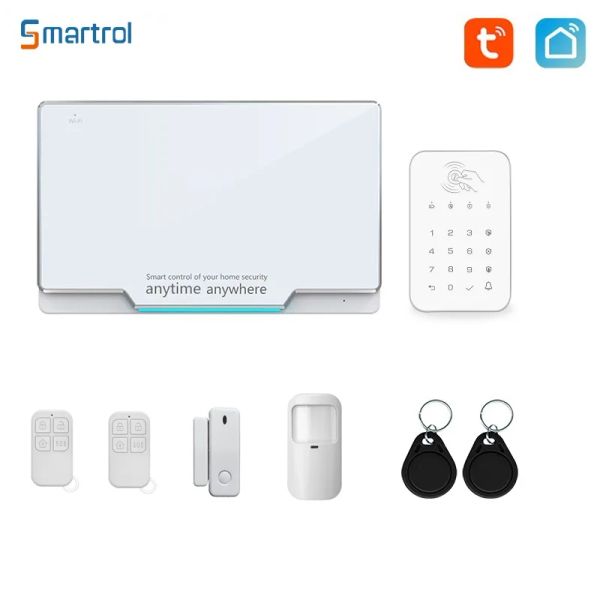 Kits smartrol wi -fi security alarme Sistema de alarmes tuya kit de sensor de alarme inteligente Monitor remoto