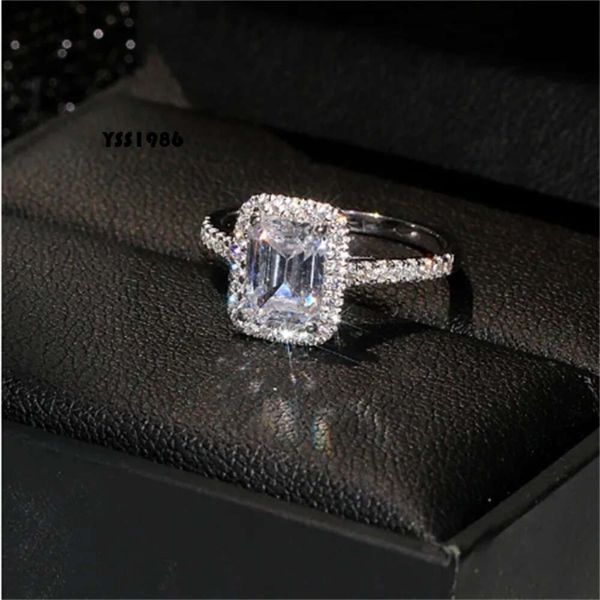 Diamond Promise Ring Set Sterling Sier Engagement Wedding Band Rings Kadınlar Gelin Partisi Takı