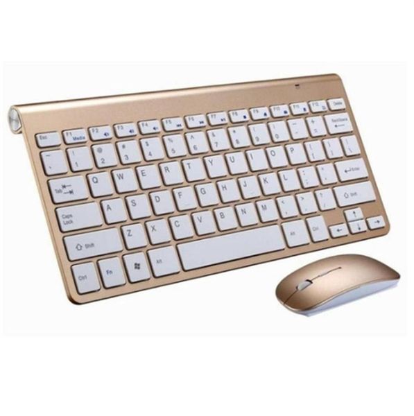 2020 Новое прибытие UltraSlim Wireless Keyboard and Mouse Combo Computer Accessories Controler для Apple Mac PC Windows Android4840133