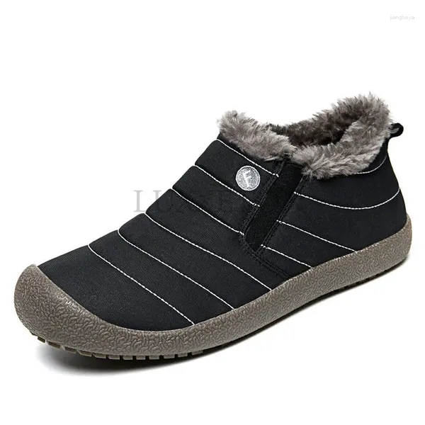 Stiefel Winter Männer schnee lange Plüsch großer Größe Outdoor Knöchel wasserdichtes Anti-Snow warme Fellmenschen Sneaker Freizeitschuhe