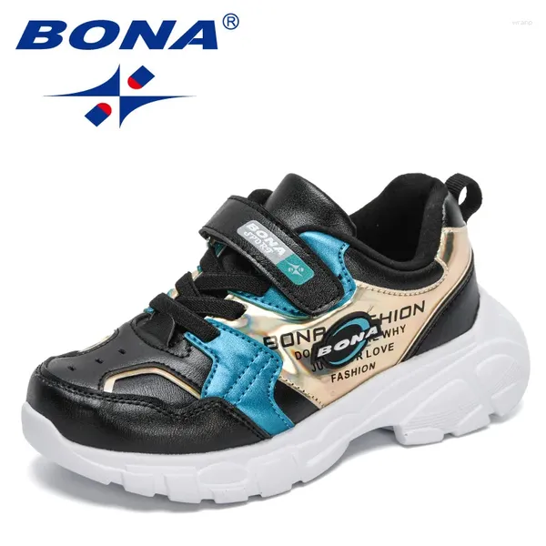 Casual Shoes Bona 2024 Designer Pailletten Sneakers Kinder weiche Outdoor Sport Schuhe Kinder Gehen Jogging Child