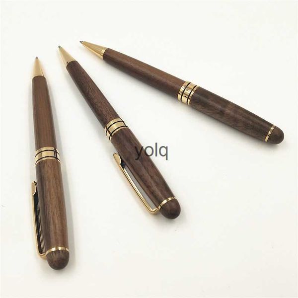 Canetas esferográficas Walnut Wood caneta criativa de presente prática para celebrações de negócios h240407