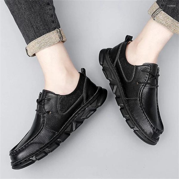 Casual Shoes Natural Leder Nummer 43 gelbe Turnschuhe für Männer cooler schwarzer Stiefel Man Sport verkaufen täglich schubende Tenisky