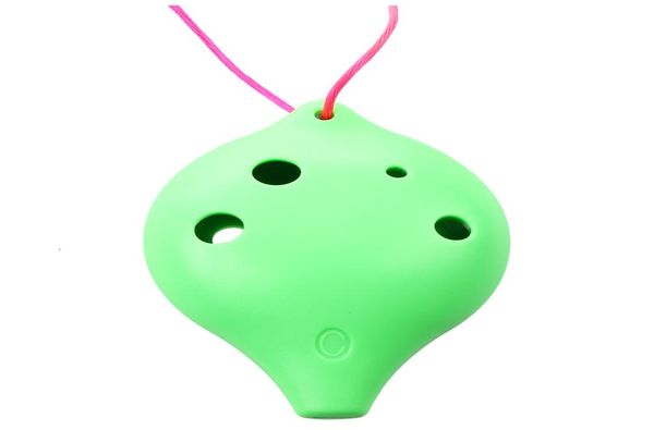 Ocarina Seramik 6 Delik Alto C Müzikal Rüzgar Hediyesi Hediye Efsanesi Flüt Green5961690