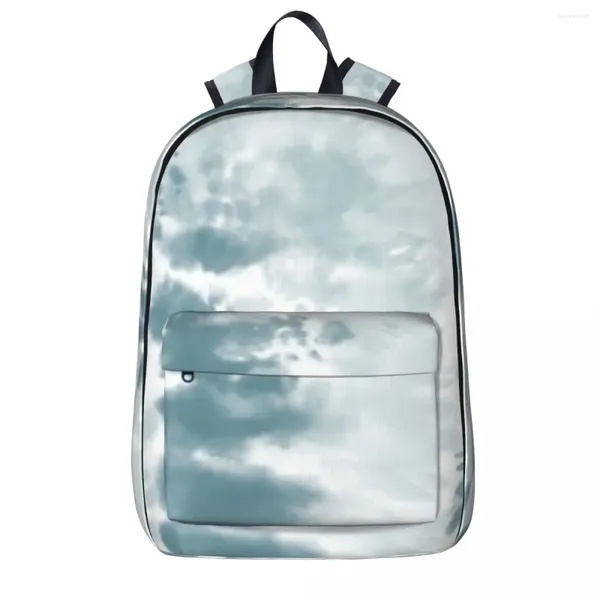 Zaino Trendy Teal Swirl Tie Tie Dye Pattern Woman Backpacks Boys Girls BookBag Studenti Studenti Stucchi da viaggio da viaggio