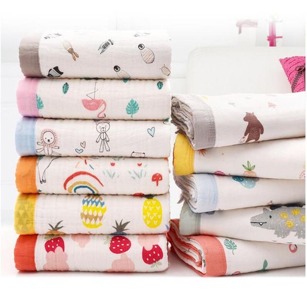 Stuff da bambino neonato mussola a 6 strati trapunta arcobaleno strato di swaddle riccio bambini039s bandiera biologica biologica coperte di passeggini biologici LJ20117241396