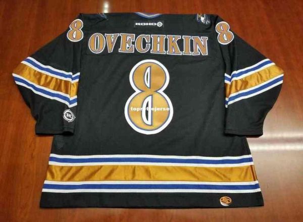 Bütün özel Alex Ovechkin Vintage Koho Ucuz Hokey Jersey Siyah Erkek Retro Forma 4259811