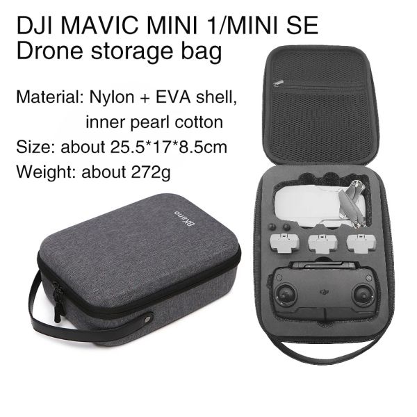 Borse per dji mavic mini se/mavic mini 1 borsa da stoccaggio drone portatile scatola accessori per valigie