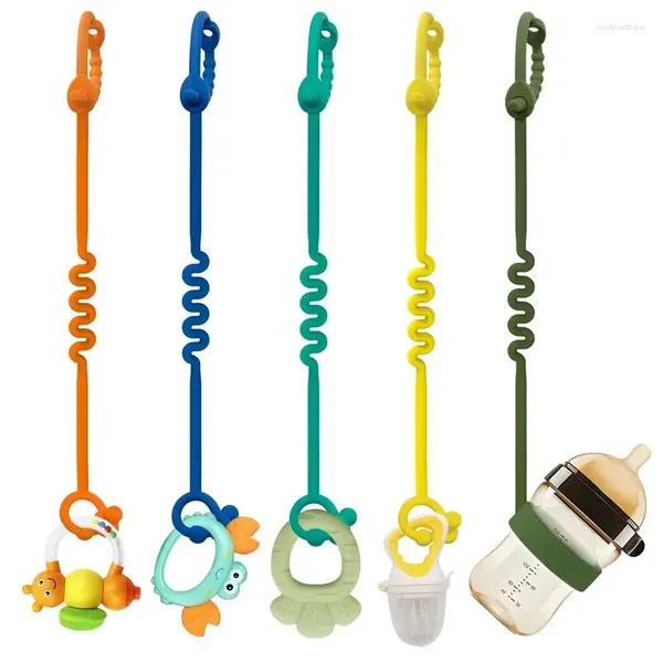 Parti di passeggino Regolabile Silicone Baby Toy Sicurezza SCRITÀ MULTICOLARE CATERA MATURA DELLA PREVEZIONE FALL