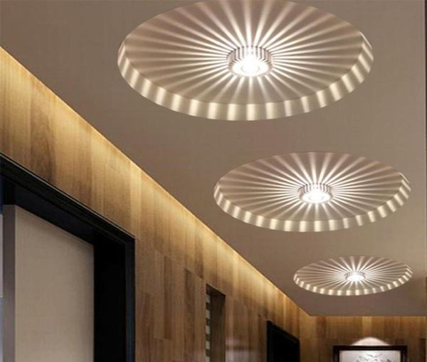 Лампы настенных креплений мини -маленький светодиодный потолочный свет для художественной галереи украшения передней балконы лампы крыльца коридоры освещение 5969673