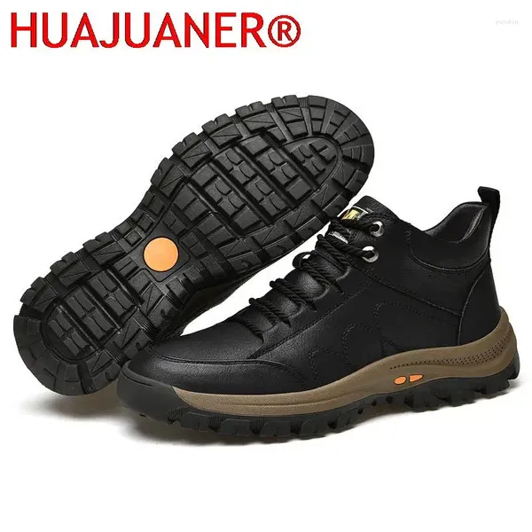 BOTAS RETRO SAPATOS DE INVERNO DE INVERNO HOMEM MENINO CALEIRO GENUINO CAUSO ABILIDADO ABORTULO CASUAL CASUAL VINTAGE CHAING LACE-UP SOLID MELO