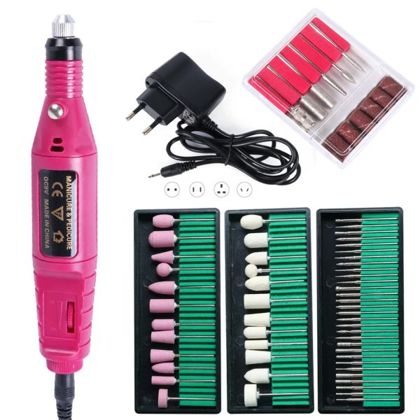 Bohrer Elektrik Nagelbohrmaschine Maniküre Set Sander Mahlen Cutters Professionelle Nageldatei Kit Polish Remover -Werkzeug LAHBS011P1