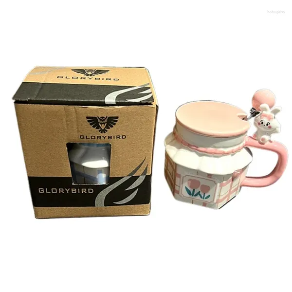 Tazze tulipici coppia tazza con regalo regalo di compleanno ragazza da ufficio tazza in ceramica