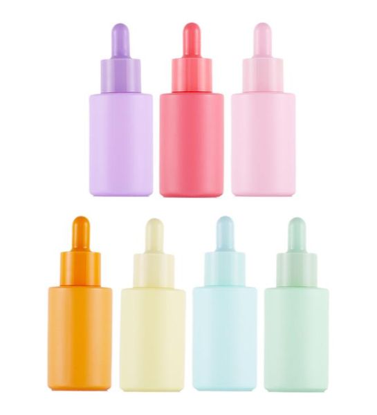 1 oz 30ml esansiyel yağ parfüm şişeleri renkli cam sıvı reaktif pipet şişeleri göz damlası aromaterapi şişesi7306432