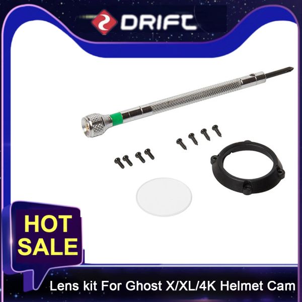 Câmeras Drift Original Sports Sports Camera Action Accessories Lens Kit para Ghost X XL 4K Capacete Kit de óculos de lentes