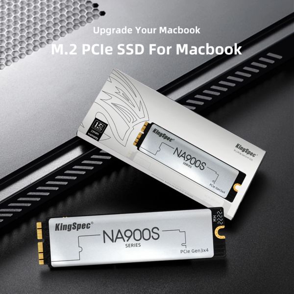 Drives Kingspec MacBook SSD M2 NVME PCIE 256GB 512GB 1TB 2TB SSD Сплошное состояние для MacBook Air Pro A1465 1466 IMAC A1418 1419 Mac