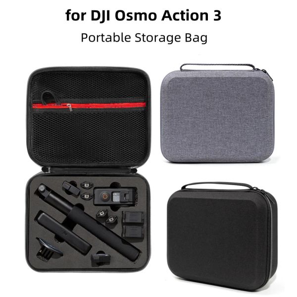 Kameras für DJI Action 3 Speichertaschenzubehör für DJI OSMO Action 3 Tragbare Box Action Camera Protection Box Clutch