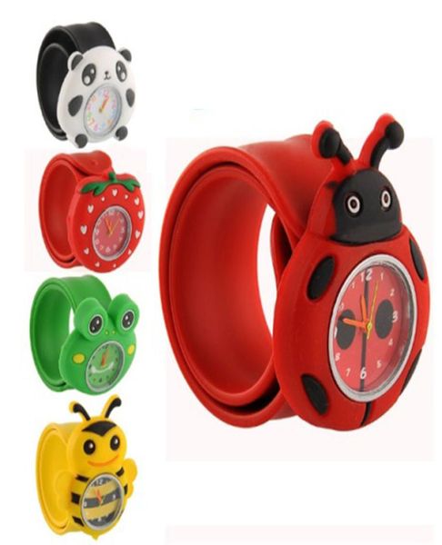 Baby Cartoon Watch Children Slap Watch Student Silikon wasserdichte Quarz Armbanduhr süße Mädchen Junge Kinder Uhren 7949457