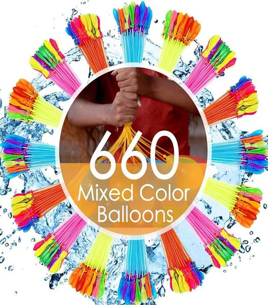 660 PCS Su Dolu Balon Çocuklar İçin Set Partisi Oyunları Hızlı Dolgu Yüzme Havuzu Yaz Eğlenceleri Balloons8038805