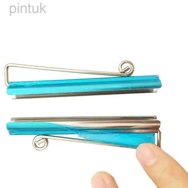 Clip di denaro 066f Dureble Bifold Money Clip Bar Slim Nickel Plodato anti Rust Anti Rust Cash Card Clamp Holding Strumento fai da te 240408