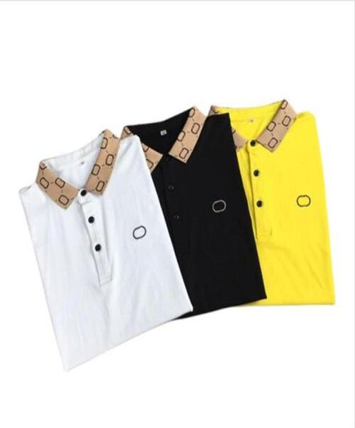 2022Summer Kleidung Luxusdesigner Polo -Shirts Männer lässige Polo Mode Snake Bienendruck Sticker T -Shirt High Street Herren Polos S8878144