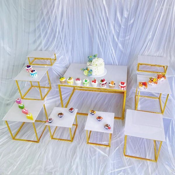 Party Supplies Event Dessert Candy Bar Rack Buffet Riser Stand Acryl Tablett Hochzeit Bankett Kuchen Cookie Sushi Bread Obst Tee Pause