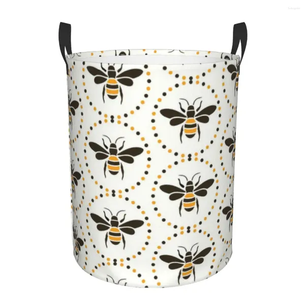 Сумки для стирки пчелиной корзины насекомых складной пчел корзины для детских детских игрушек корзина хранения