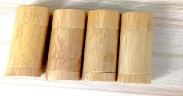 5G Bambus leere Lippenbalsam -Röhrchen Verpackung Flaschen 5ml Bruttobehälter Lippenstift -Rohr DIY Container2356374