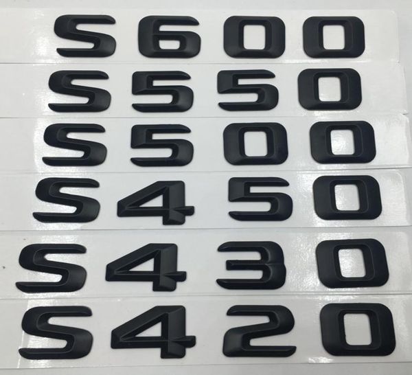Автостопедные аксессуары S420 S430 S450 S500 S550 S600 Задний хвостовой логотип эмблемы эмблемы значкости наклейки на табличку с засолкой для Mercedes Benz W220 W2211647383