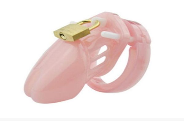 Самцовый пластиковый замок замок пенис кольцо клетки кольцо кольцо девственность.